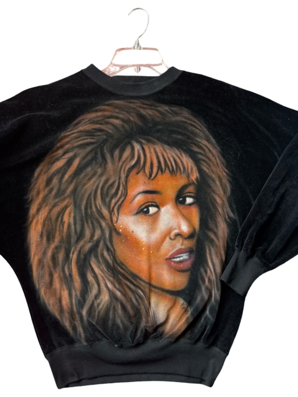 HANDPAINTED DESIGNER VELOUR TOP